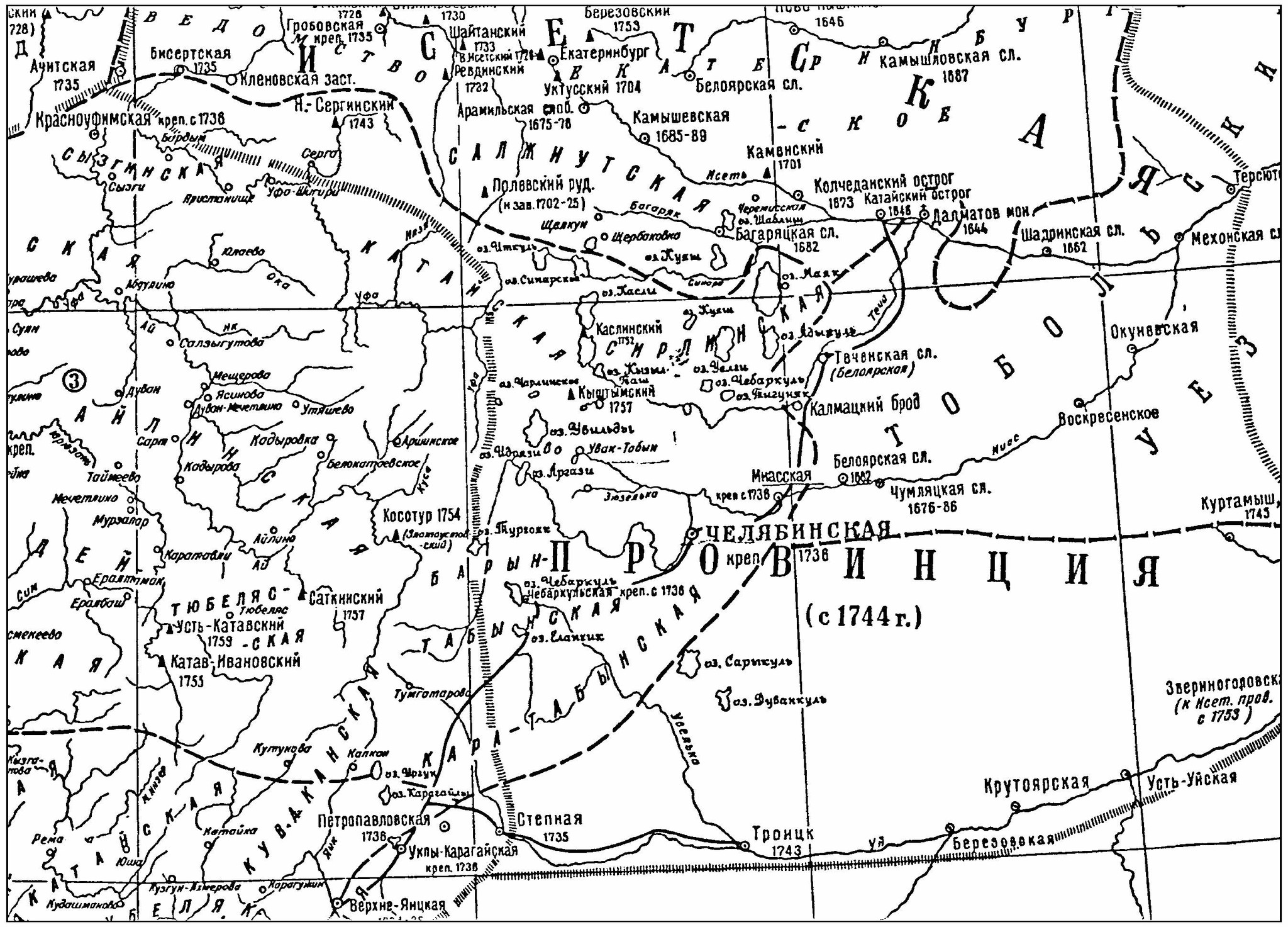 Старая карта китая 1735